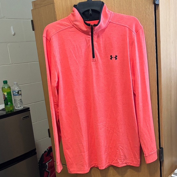 Under Armour Bright Coral Quarter zip - Picture 1 of 3